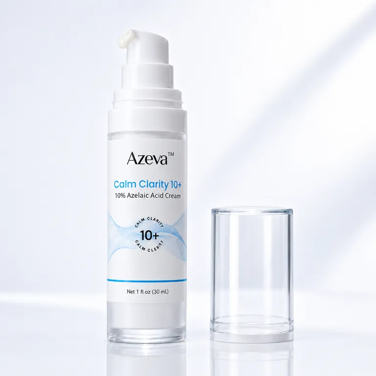 Calm Clarity 10+ airless pump with the cap off