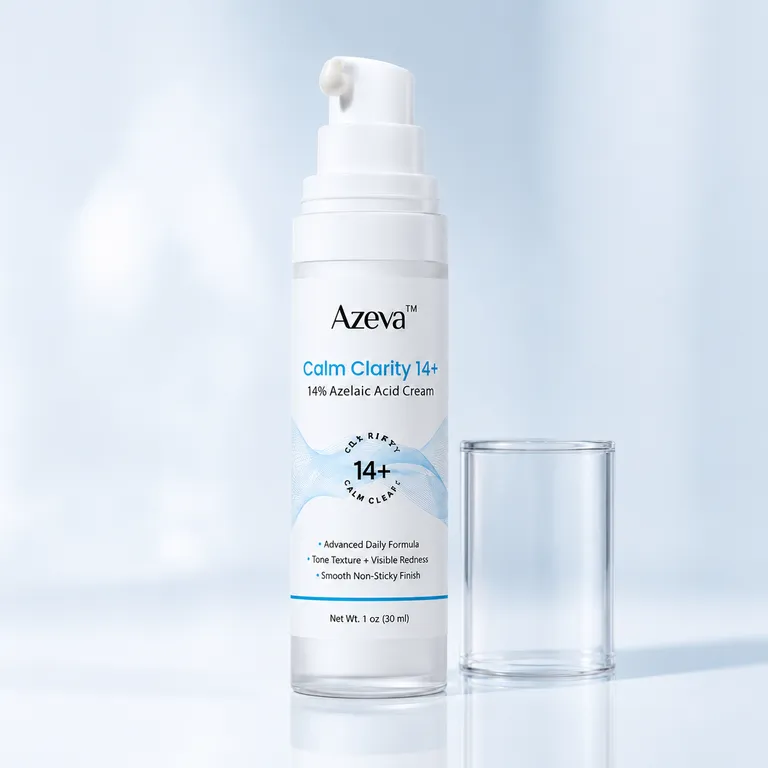 Calm Clarity 14+ airless pump with the cap off